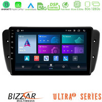 Bizzar Ultra Series Seat Ibiza 2008-2012 8core Android13 8+128gb Navigation Multimedia Tablet 9 u-ul2-St0499