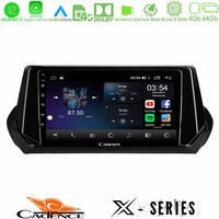 Cadence x Series Peugeot 208 2019-2023 8core Android12 4+64gb Navigation Multimedia Tablet 9 u-x-Pg1071