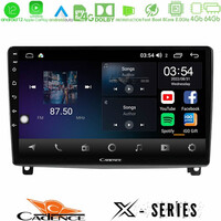 Cadence x Series Peugeot 407 8core Android12 4+64gb Navigation Multimedia Tablet 9 u-x-Pg1119