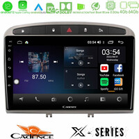 Cadence x Series Peugeot 308/rcz 8core Android12 4+64gb Navigation Multimedia Tablet 9 (Ασημί Χρώμα) u-x-Pg705s