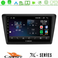Cadence x Series Skoda Rapid 2013-2017 8core Android12 4+64gb Navigation Multimedia Tablet 9 u-x-Sk1067
