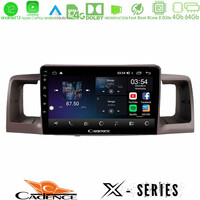 Cadence x Series Toyota Corolla 2002-2006 8core Android12 4+64gb Navigation Multimedia Tablet 9 u-x-Ty0254
