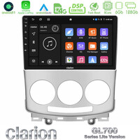 Clarion Gl700 Lite Series Mazda 5 2004-2010 8core Android11 6+128gb Navigation Multimedia Tablet 9″ με Carplay &Amp; Android Auto u-G76l-Mz0754