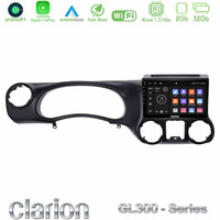 Clarion Gl300 Series 4core Android11 2+32gb Jeep Wrangler 2011-2014 Navigation Multimedia Tablet 9 με Carplay &Amp; Android Auto u-gl3-Jp0787