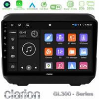 Clarion Gl300 Series 4core Android11 2+32gb Jeep Wrangler 2018-&Gt; Navigation Multimedia Tablet 9 με Carplay &Amp; Android Auto u-gl3-Jp0865