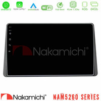 Nakamichi Nam5260 Series 4core Android12 4+64gb Dacia Duster 2019-> Navigation Multimedia Tablet 10 με Carplay & Android Auto u-n44-Dc0628