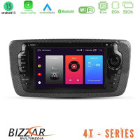 Bizzar oem Seat Ibiza 2008-2012 4core Android13 2+32gb Navigation Multimedia Deckless 7 με Carplay/androidauto u-4t-St24