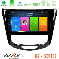 Bizzar cs Series 4core Android13 2+32gb Nissan Qashqai j11 (Auto A/c) Navigation Multimedia Tablet 10 u-cs-Ns0004a