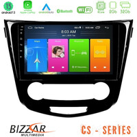 Bizzar cs Series 4core Android13 2+32gb Nissan Qashqai j11 (Manual A/c) Navigation Multimedia Tablet 10 u-cs-Ns0004m