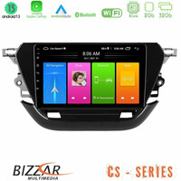 Bizzar cs Series 4core Android13 2+32gb Opel Corsa f 2019-2023 Navigation Multimedia Tablet 9 u-cs-Op1740