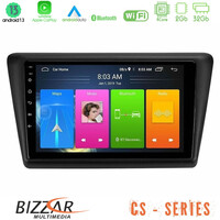 Bizzar cs Series 4core Android13 2+32gb Skoda Rapid 2013-2017 Navigation Multimedia Tablet 9 u-cs-Sk1067