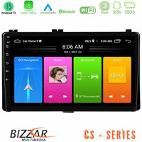 Bizzar cs Series 4core Android13 2+32gb Toyota Corolla/auris 2017-2019  Navigat-ion Multimedia Tablet 9 u-cs-Ty1106