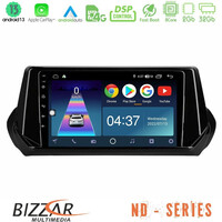 Bizzar nd Series 8core Android13 2+32gb Peugeot 208 2019-2023 Navigation Multimedia Tablet 9 u-nd-Pg1071