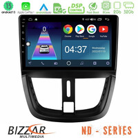 Bizzar nd Series 8core Android13 2+32gb Peugeot 207 Navigation Multimedia Tablet 9 u-nd-Pg0688