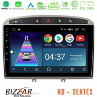 Bizzar nd Series 8core Android13 2+32gb Peugeot 308/rcz Navigation Multimedia Tablet 9 (Ασημί Χρώμα) u-nd-Pg705s