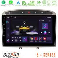 Bizzar s Series Peugeot 308/rcz 8core Android13 6+128gb Navigation Multimedia Tablet 9 (Ασημί Χρώμα) u-s-Pg705s