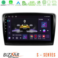 Bizzar s Series Skoda Superb 2008-2015 8core Android13 6+128gb Navigation Multimedia Tablet 9 u-s-Sk0817