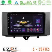 Bizzar s Series Smart 451 Facelift 8core Android13 6+128gb Navigation Multimedia Tablet 9 u-s-Sm0831