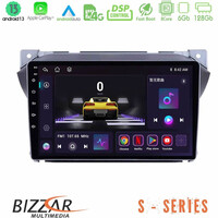 Bizzar s Series Suzuki Alto &Amp; Nissan Pixo 8core Android13 6+128gb Navigation Multimedia Tablet 9 u-s-Sz0423