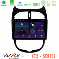 Bizzar xt2 Series 4core Android13 2+32gb Peugeot 206 Navigation Multimedia Tablet 9 u-xt2-Pg0540