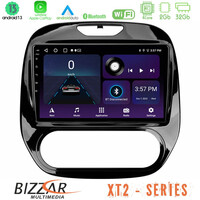 Bizzar xt2 Series 4core Android13 2+32gb Renault Captur 2013-2019 (Manual ac) Navigation Multimedia Tablet 9 u-xt2-Rn748m