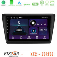 Bizzar xt2 Series 4core Android13 2+32gb Skoda Rapid 2013-2017 Navigation Multimedia Tablet 9 u-xt2-Sk1067