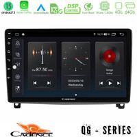Cadence qg Series 8core Android13 4+64gb Peugeot 407 Navigation Multimedia Tablet 9 u-qg-Pg1119