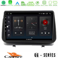Cadence qg Series 8core Android13 4+64gb Renault Clio 2005-2012 Navigation Multimedia Tablet 9 u-qg-Rn0003