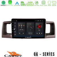 Cadence qg Series 8core Android13 4+64gb Toyota Corolla 2002-2006 Navigation Multimedia Tablet 9 u-qg-Ty0254