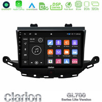 Clarion Gl700 Lite Series 8core Android11 2+32gb Opel Astra k 2015-2019 Navigation Multimedia Tablet 9 με Carplay &Amp; Android Auto u-G72l-Op0113