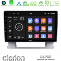 Clarion Gl700 Lite Series 8core Android11 2+32gb Opel Astra j 2010-2014 Navigation Multimedia Tablet 9 με Carplay &Amp; Android Auto u-G72l-Op0367