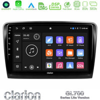Clarion Gl700 Lite Series 8core Android11 2+32gb Skoda Superb 2008-2015 Navigation Multimedia Tablet 9 με Carplay &Amp; Android Auto u-G72l-Sk0817
