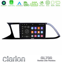 Clarion Gl700 Lite Series 8core Android11 2+32gb Seat Leon 2013 – 2019 Navigation Multimedia Tablet 9 με Carplay &Amp; Android Auto u-G72l-St0790