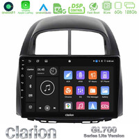 Clarion Gl700 Lite Series 8core Android11 6+128gb Daihatsu Sirion/subaru Justy Navigation Multimedia Tablet 10 με Carplay &Amp; Android Auto u-G76l-Dh0527