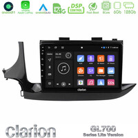 Clarion Gl700 Lite Series 8core Android11 6+128gb Opel Mokka 2016-2020 Navigation Multimedia Tablet 9 με Carplay &Amp; Android Auto u-G76l-Op0101