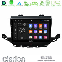 Clarion Gl700 Lite Series 8core Android11 6+128gb Opel Astra k 2015-2019 Navigation Multimedia Tablet 9 με Carplay &Amp; Android Auto u-G76l-Op0113