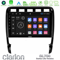 Clarion Gl700 Lite Series 8core Android11 6+128gb Porsche Cayenne 2003-2010 Navigation Multimedia Tablet 9 με Carplay &Amp; Android Auto u-G76l-Pc0956