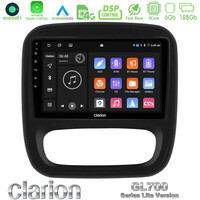 Clarion Gl700 Lite Series 8core Android11 6+128gb Renault/nissan/opel/fiat Navigation Multimedia Tablet 9 με Carplay &Amp; Android Auto u-G76l-Rn1102