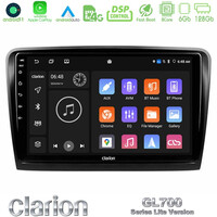 Clarion Gl700 Lite Series 8core Android11 6+128gb Skoda Superb 2008-2015 Navigation Multimedia Tablet 9 με Carplay &Amp; Android Auto u-G76l-Sk0817