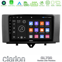 Clarion Gl700 Lite Series 8core Android11 6+128gb Smart 451 Facelift Navigation Multimedia Tablet 9 με Carplay &Amp; Android Auto u-G76l-Sm0831