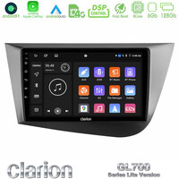 Clarion Gl700 Lite Series 8core Android11 6+128gb Seat Leon Navigation Multimedia Tablet 9 με Carplay &Amp; Android Auto u-G76l-St0839