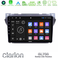 Clarion Gl700 Lite Series Suzuki Alto &Amp; Nissan Pixo 8core Android11 6+128gb Navigation Multimedia Tablet 9″ με Carplay &Amp; Android Auto u-G76l-Sz0423