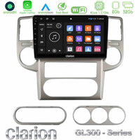 Clarion Gl300 Series 4core Android11 2+32gb Nissan x-Trail 2003-2007 Navigation Multimedia Tablet 10 με Carplay &Amp; Android Auto u-gl3-Ns1502