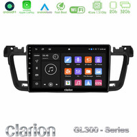 Clarion Gl300 Series 4core Android11 2+32gb Peugeot 508 2010-2018 Navigation Multimedia Tablet 9 με Carplay &Amp; Android Auto u-gl3-Pg0704