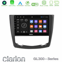 Clarion Gl300 Series 4core Android11 2+32gb Renault Kadjar Navigation Multimedia Tablet 9 με Carplay &Amp; Android Auto u-gl3-Rn0218