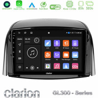 Clarion Gl300 Series 4core Android11 2+32gb Renault Koleos 2007-2015 Navigation Multimedia Tablet 9 με Carplay &Amp; Android Auto u-gl3-Rn0440