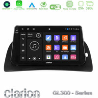 Clarion Gl300 Series 4core Android11 2+32gb Renault Kangoo 2013-2018 Navigation Multimedia Tablet 9 με Carplay &Amp; Android Auto u-gl3-Rn1027
