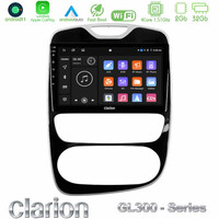 Clarion Gl300 Series 4core Android11 2+32gb Renault Clio 2016-2019 Navigation Multimedia Tablet 10 με Carplay &Amp; Android Auto u-gl3-Rn782