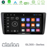 Clarion Gl300 Series Skoda Octavia 2004-2012 4core Android11 2+32gb Navigation Multimedia Tablet 9″ με Carplay &Amp; Android Auto u-gl3-Sk1914