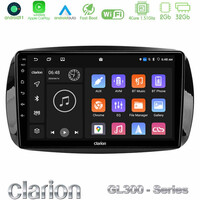 Clarion Gl300 Series 4core Android11 2+32gb Smart 453 Navigation Multimedia Tablet 9 με Carplay &Amp; Android Auto u-gl3-Sm0861